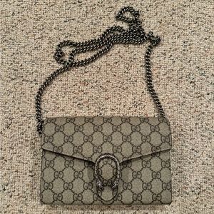 Authentic Gucci Dionysus GG Supreme Chain Wallet